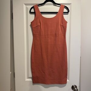Burnt Orange Sleeveless Dress